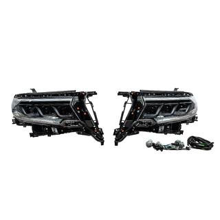 Передние фары Lexus-Design-3-LED V2 (2017+, комплект 2 шт.) Toyota Land Cruiser Prado 150 2009-2023 гг. фото 1