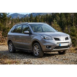 Боковые Подножки RedLine Black (2 шт., Алюминий) Renault Koleos 2008-2016 гг. фото 1