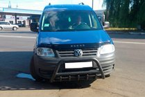 Volkswagen Caddy 2004-2010 гг. Кенгурятник WT003 Black (нерж) фото 3