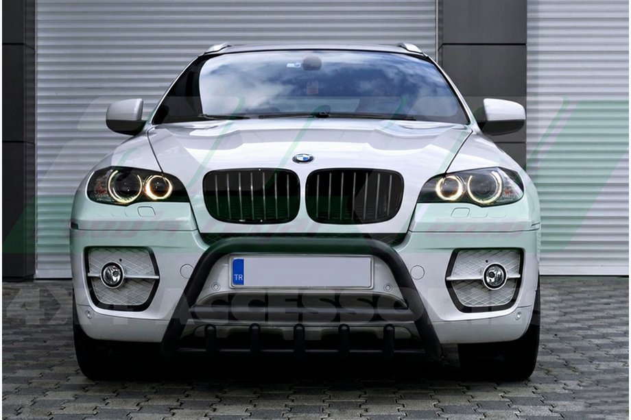 BMW X5 E70 2007-2013 гг. Кенгурятник WT003 Black (нерж) Фото 2