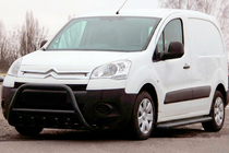 Citroen Berlingo 2008-2018 гг. Кенгурятник WT003 Black (нерж) фото 1