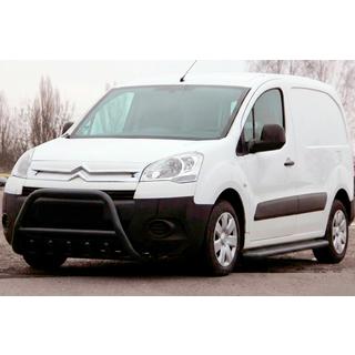 Кенгурятник WT003 Black (нерж) Citroen Berlingo 2008-2018 гг. фото 1