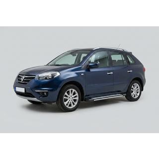 Боковые Подножки Rainbow (2 шт., Алюминий) Renault Koleos 2008-2016 гг. фото 1