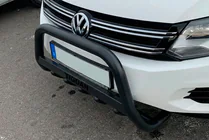 Volkswagen Tiguan 2007-2016 гг. Кенгурятник WT004 Black (нерж) фото 2