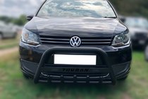 Volkswagen Touran 2003-2010 гг. Кенгурятник WT004 Black (нерж) фото 1