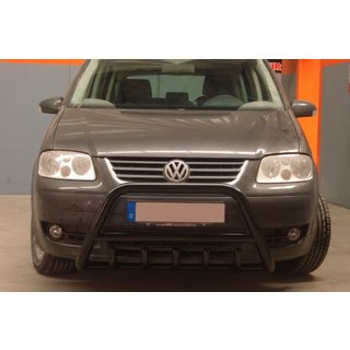 Кенгурятник WT003 Black (нерж) Volkswagen Touran 2003-2010 гг. фото 1