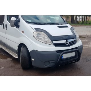 Кенгурятник WT004 Black (нерж.) Opel Vivaro 2001–2015 гг. фото 4