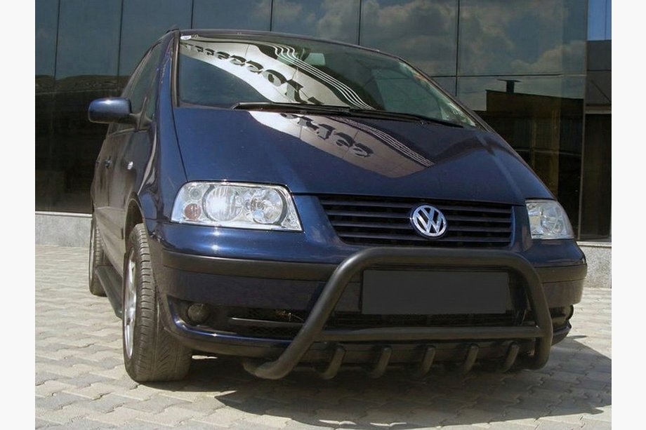 Ford Galaxy 1995-2006 гг. Кенгурятник WT003 Black (нерж) Image
