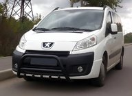 Citroen Jumpy 2007–2017 гг. Кенгурятник WT003 Black (нерж) фото 1