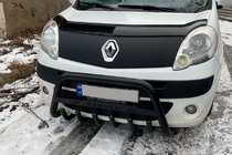 Renault Kangoo 2008–2020 гг. Кенгурятник WT004 Black (нерж) фото 2