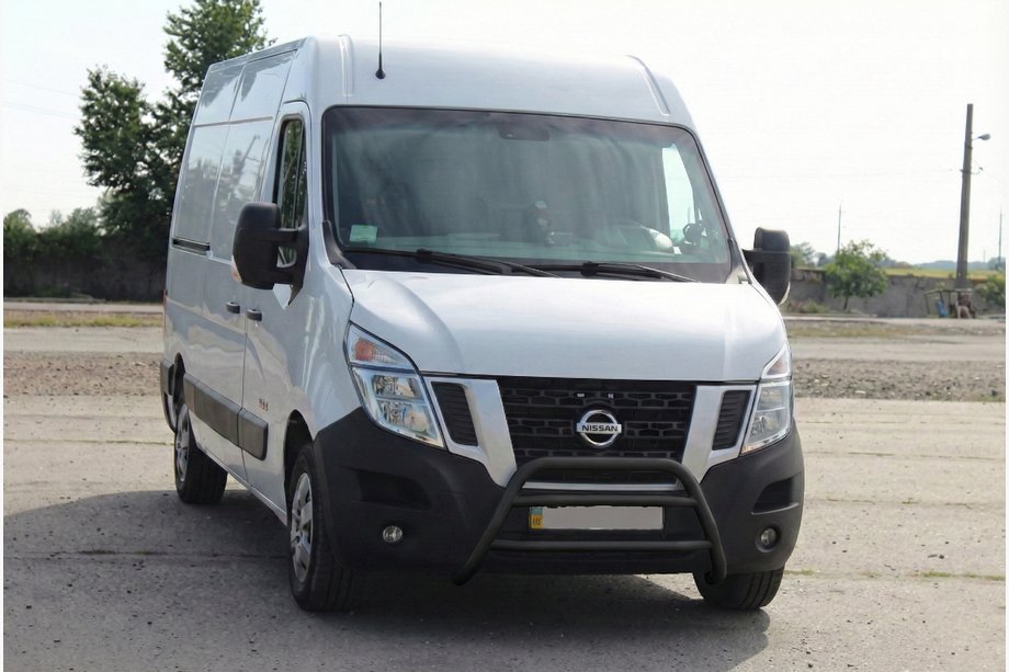 Opel Movano 2010-2021 гг. Кенгурятник WT018 Black (нерж.) Image