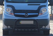Renault Trafic 2001–2015 гг. Кенгурятник Exclusive Black (нерж.) фото 3