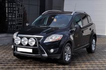 Ford Kuga 2008-2013 гг. Кенгурятник WT018 Black (нерж.) фото 1