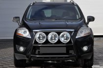 Ford Kuga 2008-2013 гг. Кенгурятник WT018 Black (нерж.) фото 2