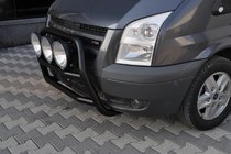 Ford Transit 2000–2014 гг. Кенгурятник WT018 Black (2006-2014, нерж.) фото 3