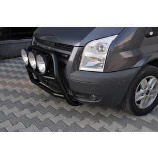 Кенгурятник WT018 Black (2006-2014, нерж.) Ford Transit 2000–2014 гг. фото 3