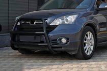 Honda CRV 2007-2011 гг. Кенгурятник WT018 Black (нерж.) фото 1