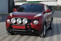 Nissan Juke 2010-2019 гг. Кенгурятник WT018 Black (нерж) фото 4