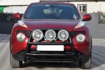 Nissan Juke 2010-2019 гг. Кенгурятник WT018 Black (нерж) фото 1