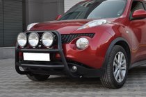 Nissan Juke 2010-2019 гг. Кенгурятник WT018 Black (нерж) фото 2