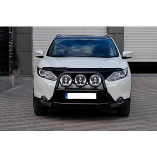 Кенгурятник WT018 Black (нерж) Nissan Qashqai 2014-2021 гг. фото 2