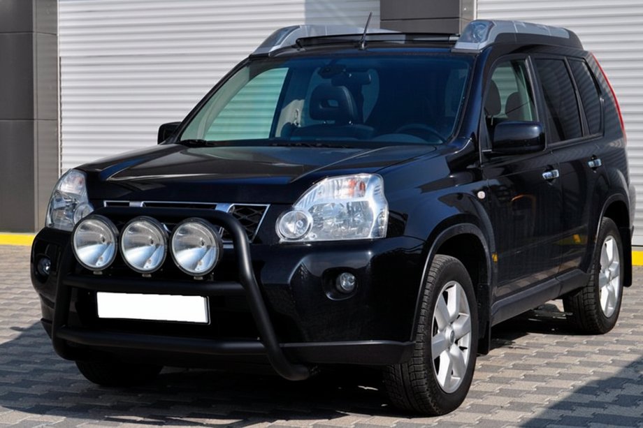 Nissan X-trail T31 2007-2014 гг. Передняя защита WT018 Black (нерж) Фото 2