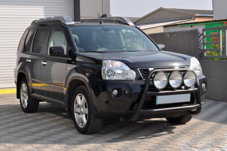 Nissan X-trail T31 2007-2014 гг. Передняя защита WT018 Black (нерж) Фото 3
