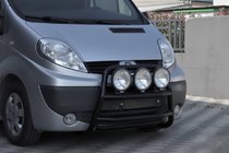 Nissan Primastar 2002-2014 гг. Кенгурятник WT018 Black (нерж.) фото 4