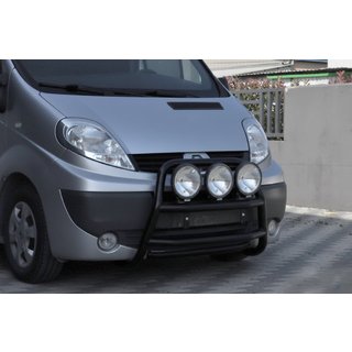 Кенгурятник WT018 Black (нерж.) Nissan Primastar 2002-2014 гг. фото 4