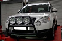 Skoda Yeti 2009-2017 гг. Кенгурятник WT018 Black (нерж.) фото 4