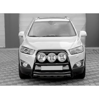 Передняя дуга WT018 Black (нерж.) Chevrolet Trax 2012-2023 гг. фото 1