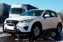 Mazda CX-5 2012-2017 гг. Передняя защита WT021 Black (нерж.) фото 2