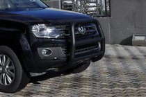 Volkswagen Amarok 2010-2022 гг. Кенгурятник VL001 Black (нерж) фото 4