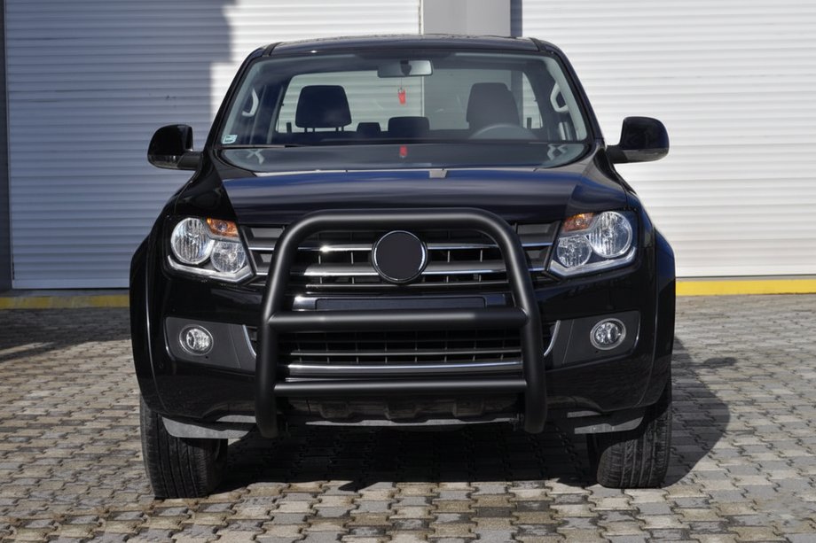 Volkswagen Amarok 2010-2022 гг. Кенгурятник VL001 Black (нерж) Image