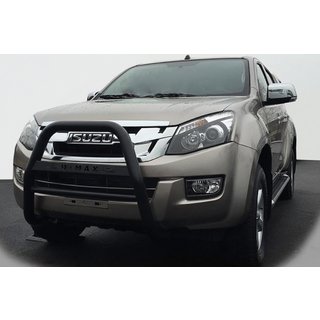 Передняя защита QT008 Black (нерж.) Isuzu D-Max 2011-2019 гг.