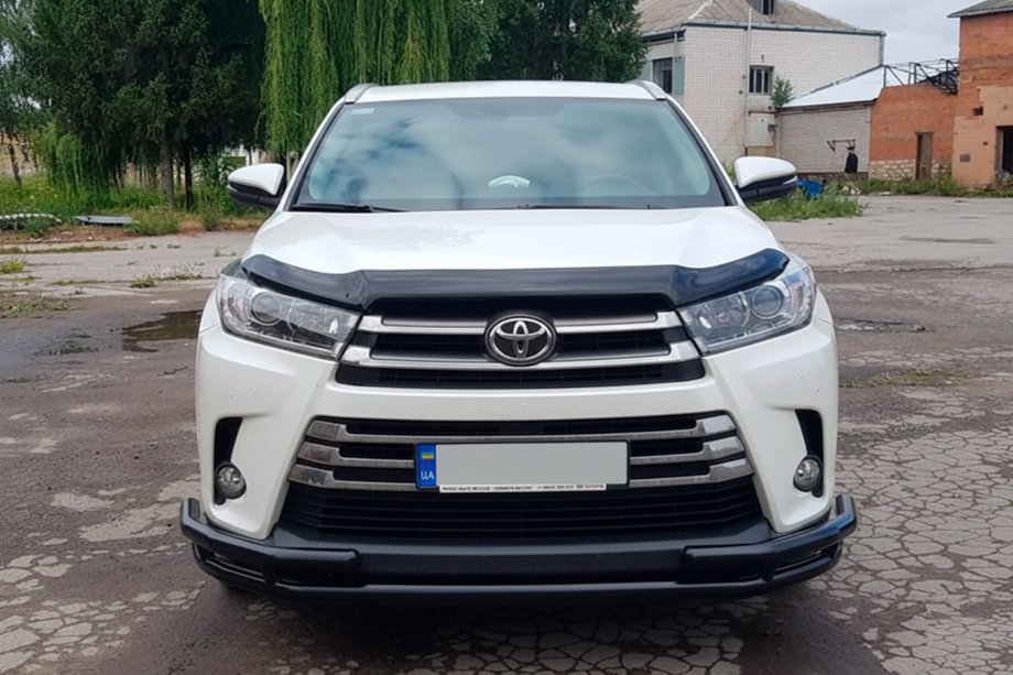 Toyota Highlander 2013-2019 гг. Кенгурятник ST-Special Black (нерж) Image