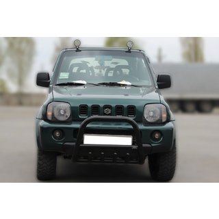 Кенгурятник F2-01 Black (нерж) Suzuki Jimny 1998-2018 гг. фото 1