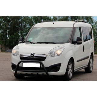 Кенгурятник Black (нерж.) Opel Combo 2012-2018 гг. фото 3