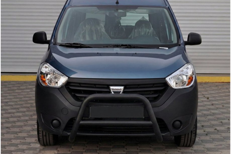 Dacia Dokker 2013-2022 гг. Кенгурятник WT006 Black (нерж.) Image