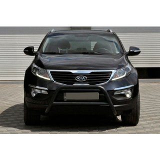 Кенгурятник WT006 Black (нерж.) Kia Sportage 2010-2015 гг. фото 2