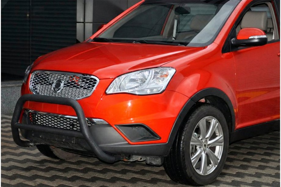 SsangYong Korando 2010-2019 гг. Кенгурятник WT005 Black (нерж.) Image