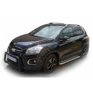 Передняя дуга WT005 Black (нерж.) Chevrolet Trax 2012-2023 гг.