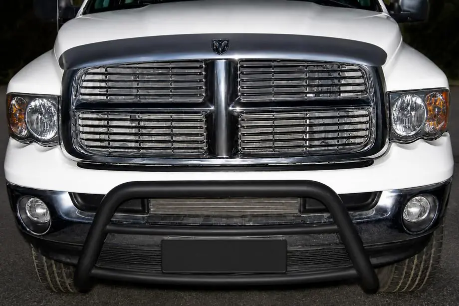 Dodge RAM (DR/DH/D1/DC/DM) 2002–2009 гг. Передняя дуга WT005 Black (нерж.) Image