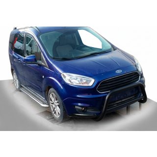Передняя защита WT005 Black (нерж) Ford Courier 2014-2023 гг.