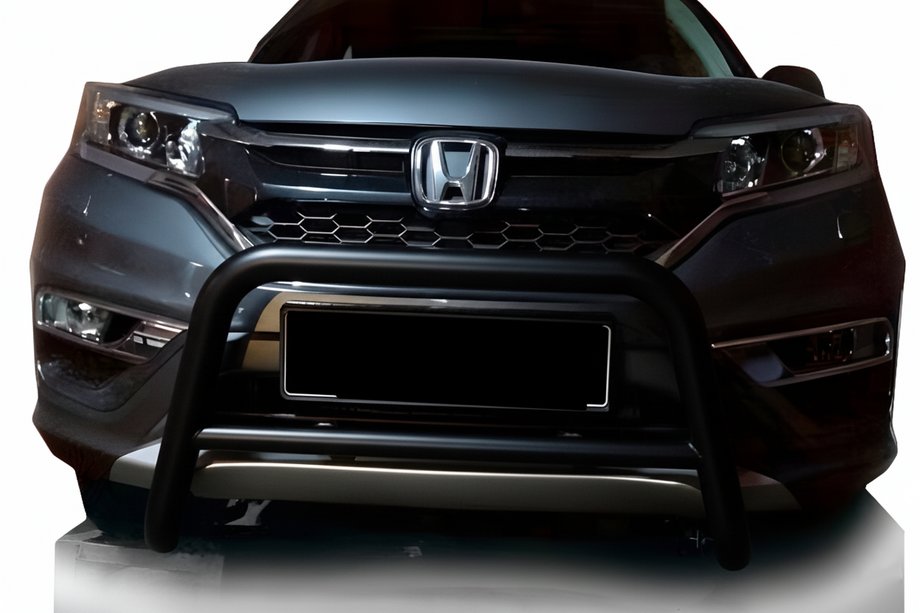 Honda CRV 2017-2022 гг. Передняя защита WT005 Black (2016-2019, нерж.) Фото 1