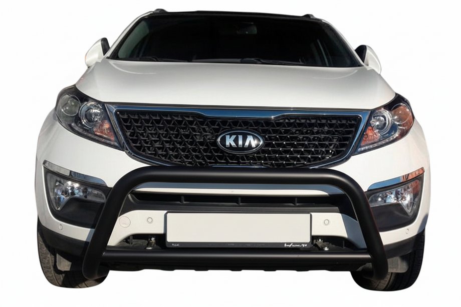 Kia Sorento II XM 2009-2014 гг. Кенгурятник WT005 Black (нерж.) Image