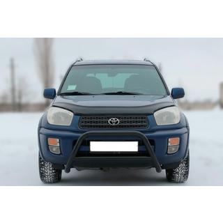 Кенгурятник WT005 Black (нерж.) Toyota Rav 4 2001-2005 гг. фото 1