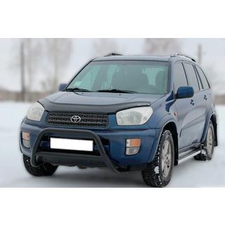 Кенгурятник WT005 Black (нерж.) Toyota Rav 4 2001-2005 гг. фото 3