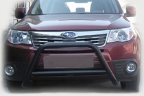 Subaru Forester 2008-2013 гг. Кенгурятник WT005 Black (нерж.) фото 1