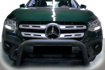 Mercedes X class 2017-2020 гг. Передняя защита WT005 Black (нерж, 60мм) фото 1